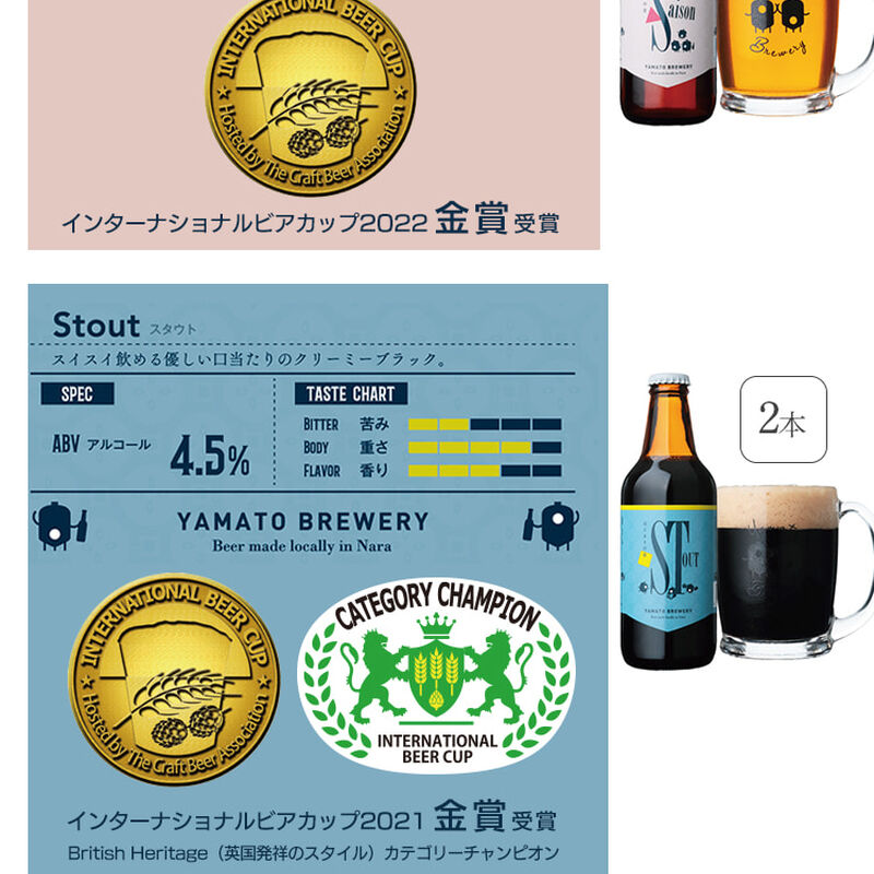 はじまりの音　４種飲み比べ　６本セット（ペールエール１本、セゾン２本、スタウト２本、ＩＰＡ１本）　【大和醸造】_03