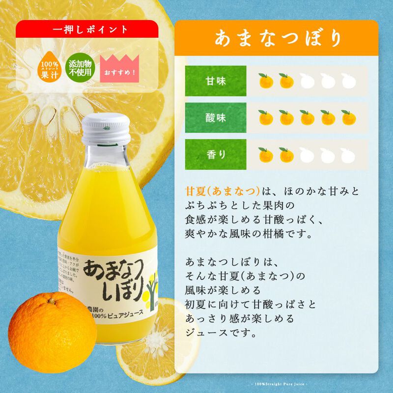 【本州内●送料無料】バラエティセット(100%ピュアジュース180ml×4本・パックジュレ4個)V-175 (みかんジュース他バラエティセット)_13