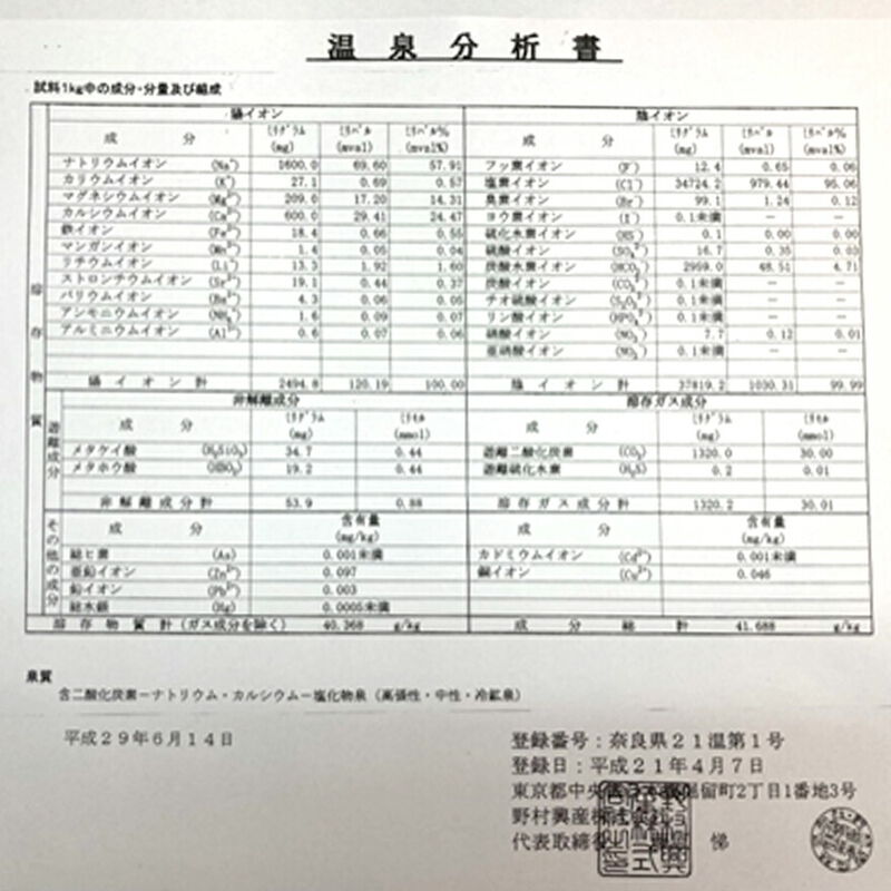 源泉100％　吉野の山奥より　お家で温泉　１リットル×２パック　【涌水】_03