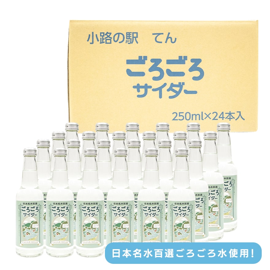 天川村　ごろごろサイダー　１ケース（24本入）　日本名水百選「ごろごろ水」100％使用